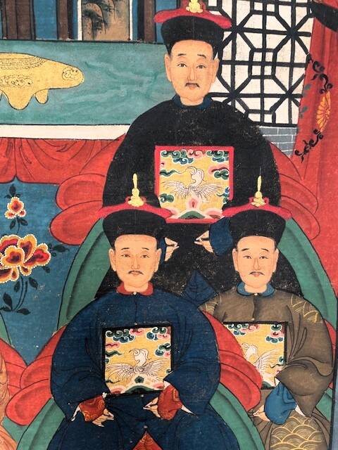 Painting, portrait of Chinese ancestors