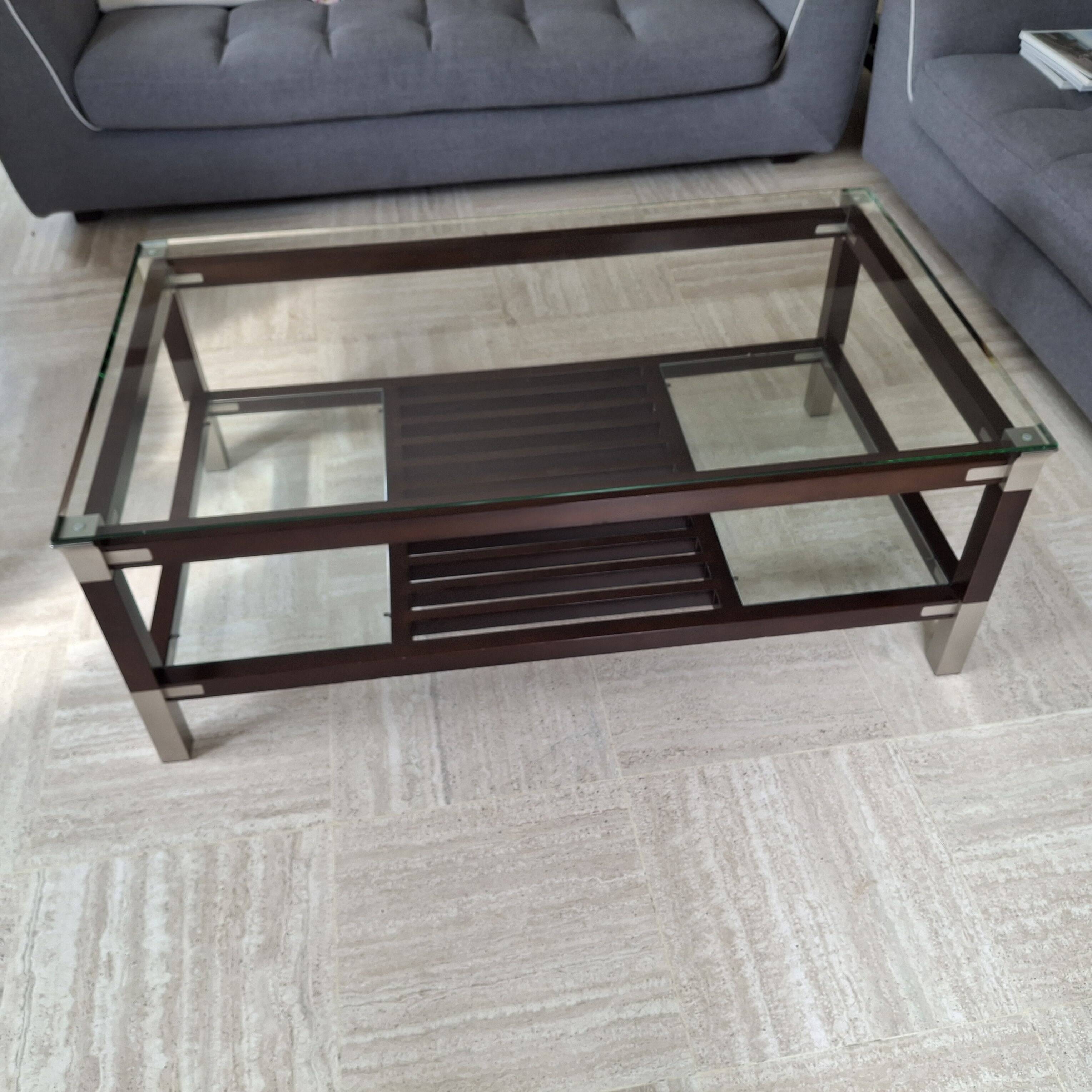 coffee table set, sofa corner and console