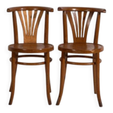 Chaises à café anciennes de style viennois (vers 1920). Ensemble de 2 pièces #1