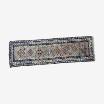 Tapis ancien persan kurde pour couloir 108x352 cm