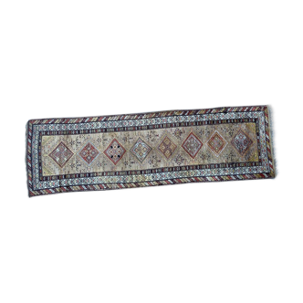 Tapis ancien persan kurde pour couloir 108x352 cm