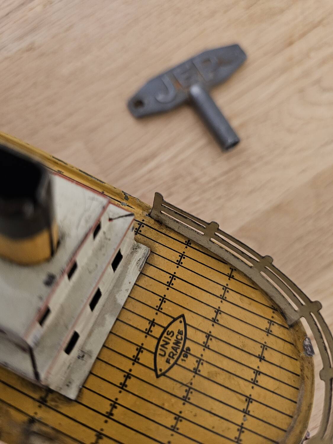 Jep Ocean Liner Lithographed Tin