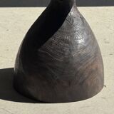 Sexy Neck - Solid wood (monoxyle) brown side table