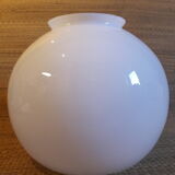 Open globe 20cm in old white glass for suspension lamp