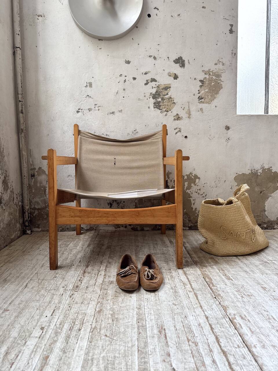 Safari chair in pine by Rold Rastad and Adolf Relling, 1960.