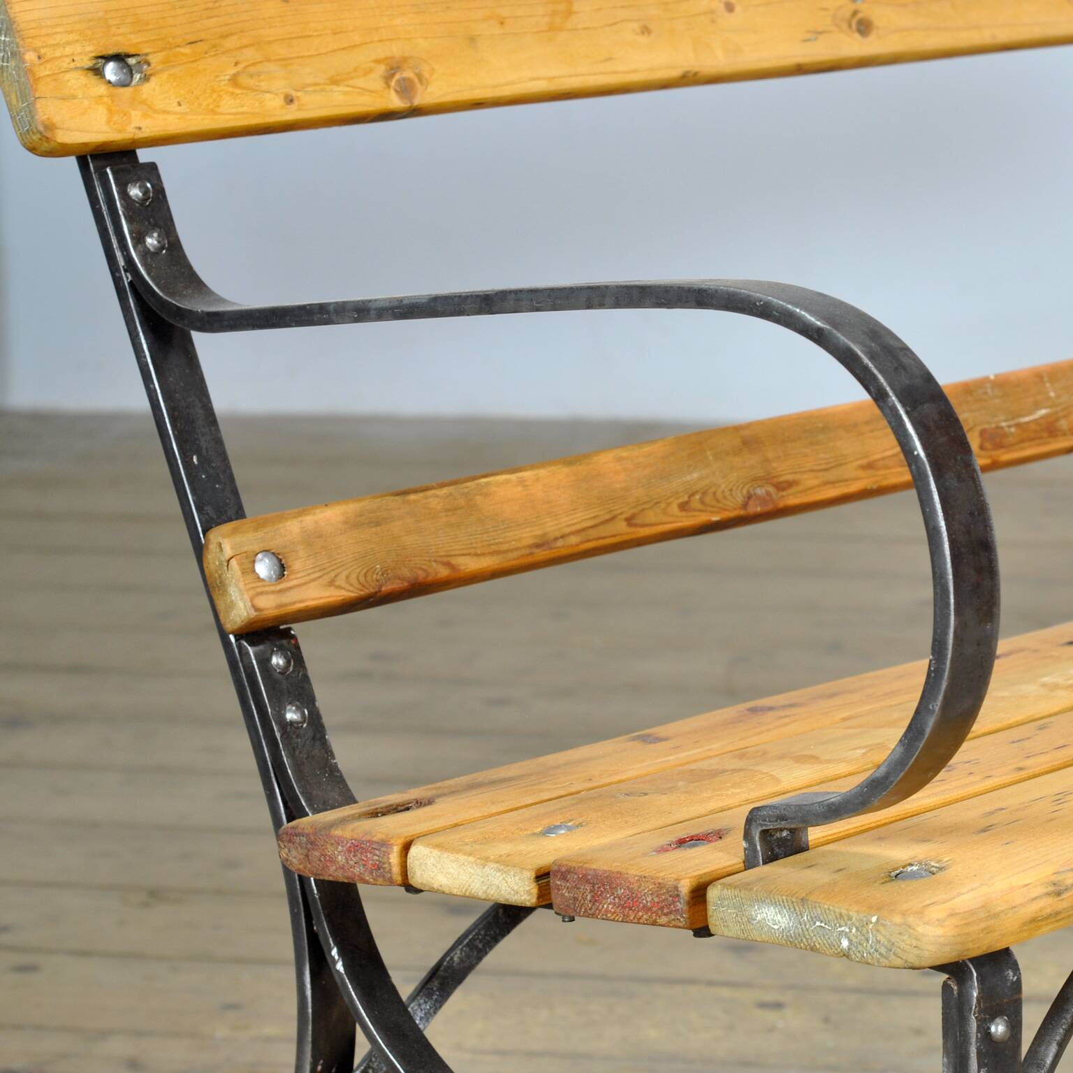 Riveted Iron Park Bench, 1920’s