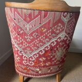Fauteuil bergere kilim