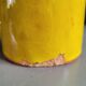 Mustard glazed terracotta mug signed - cup