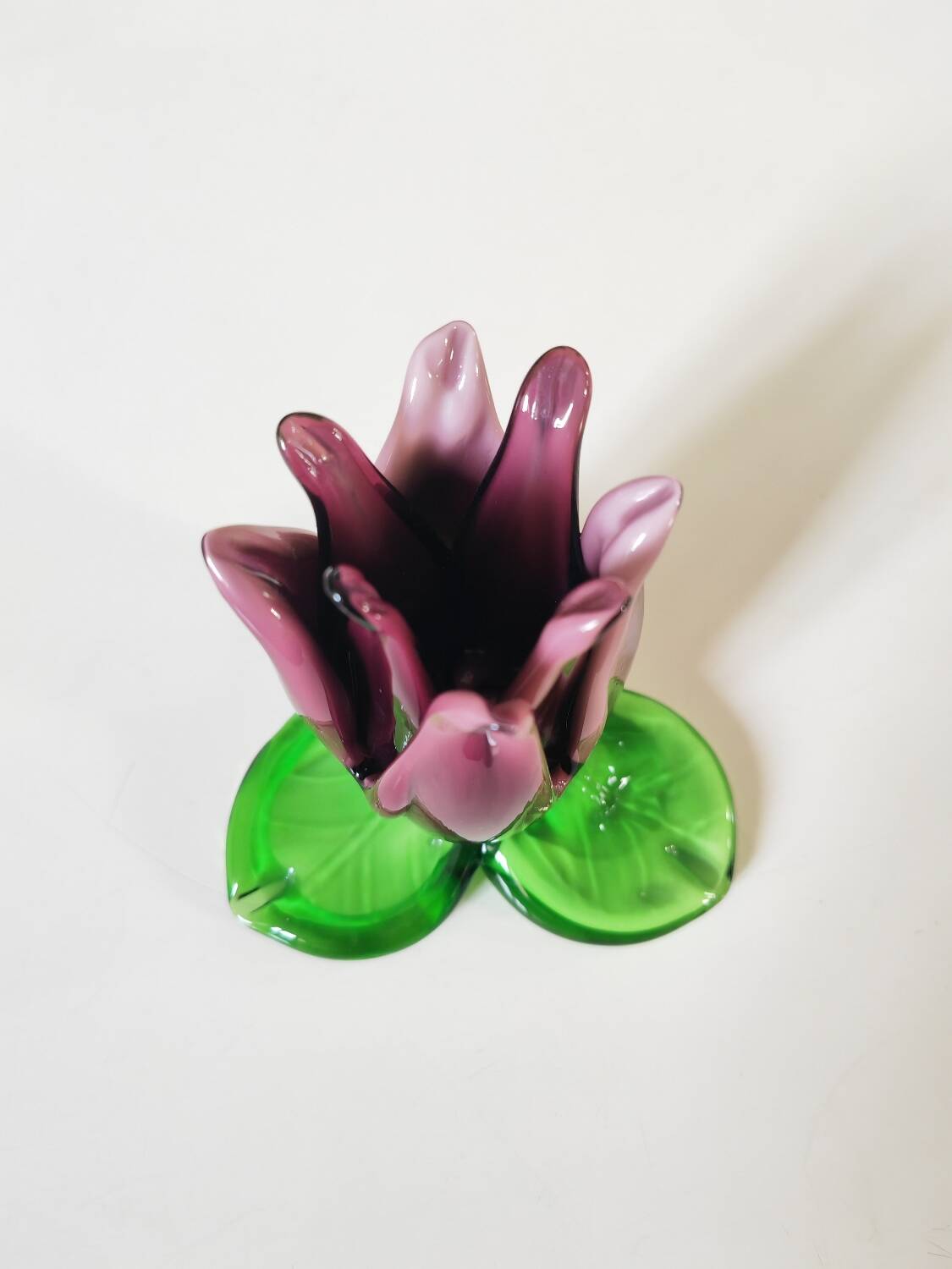 Glass paste candle holder