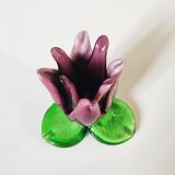 Glass paste candle holder