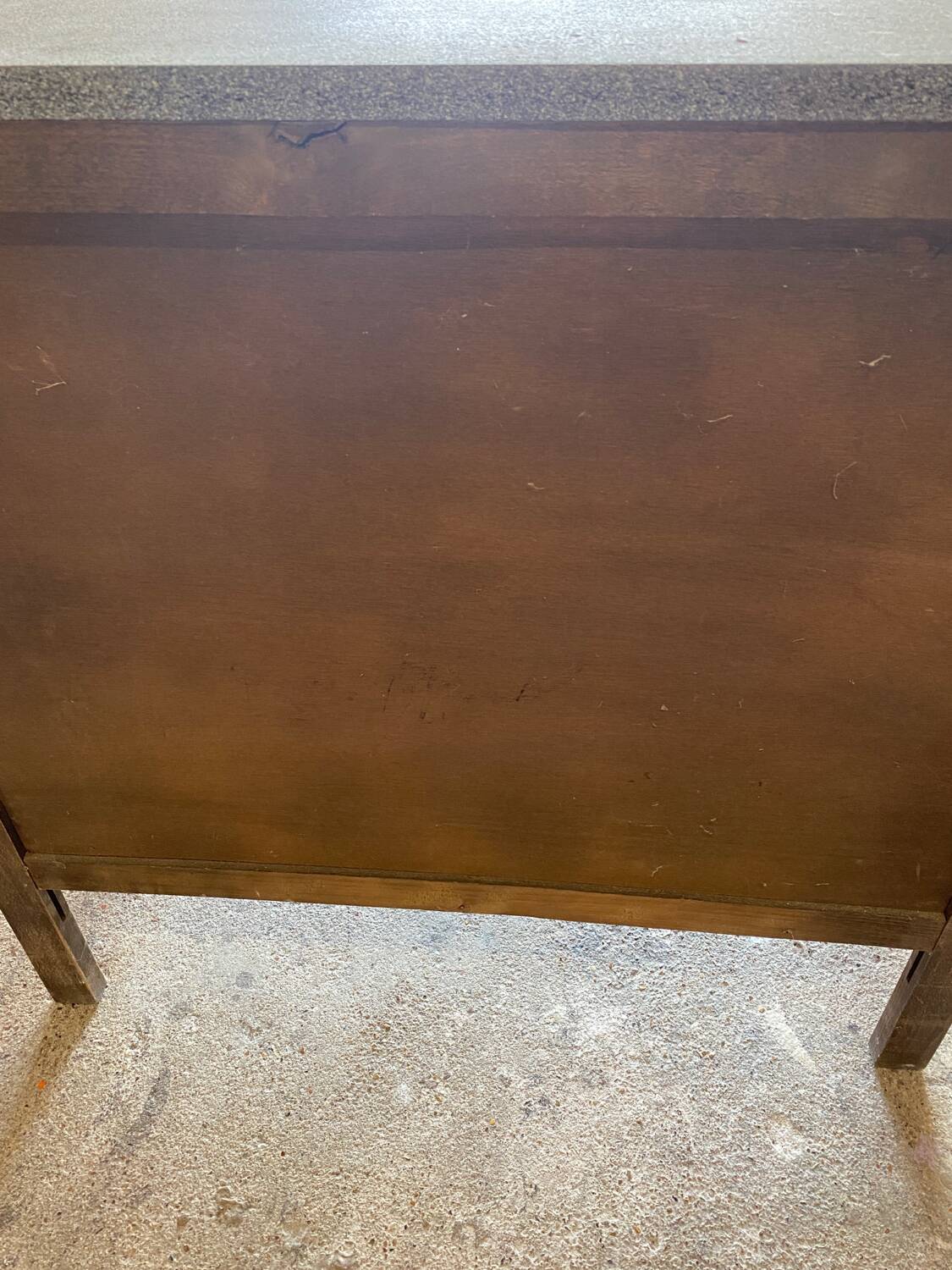 Granite effect chest of drawers