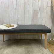 Scandinavian bench grey curls