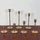 Scandinavian brass candle holders