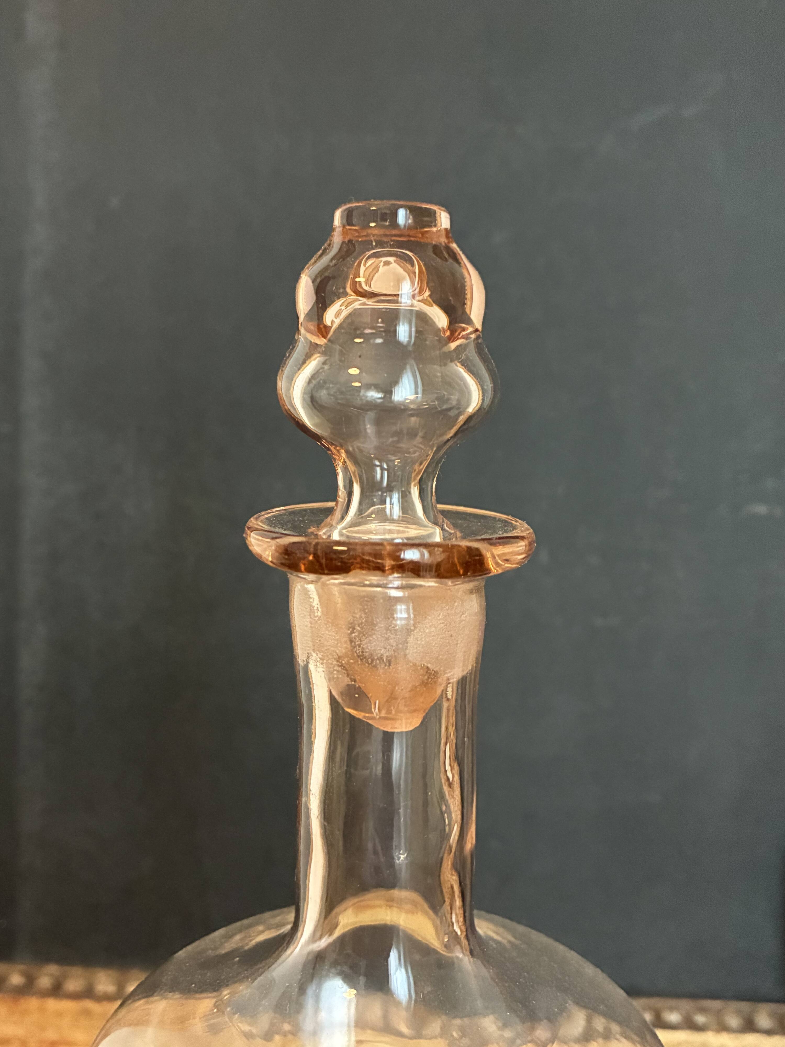 liqueur carafe, pink carafe