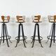 Vintage brutalist bar stools, 1970s