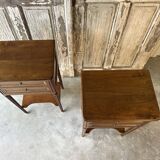 Pair of Louis XVI style bedside tables 1970s