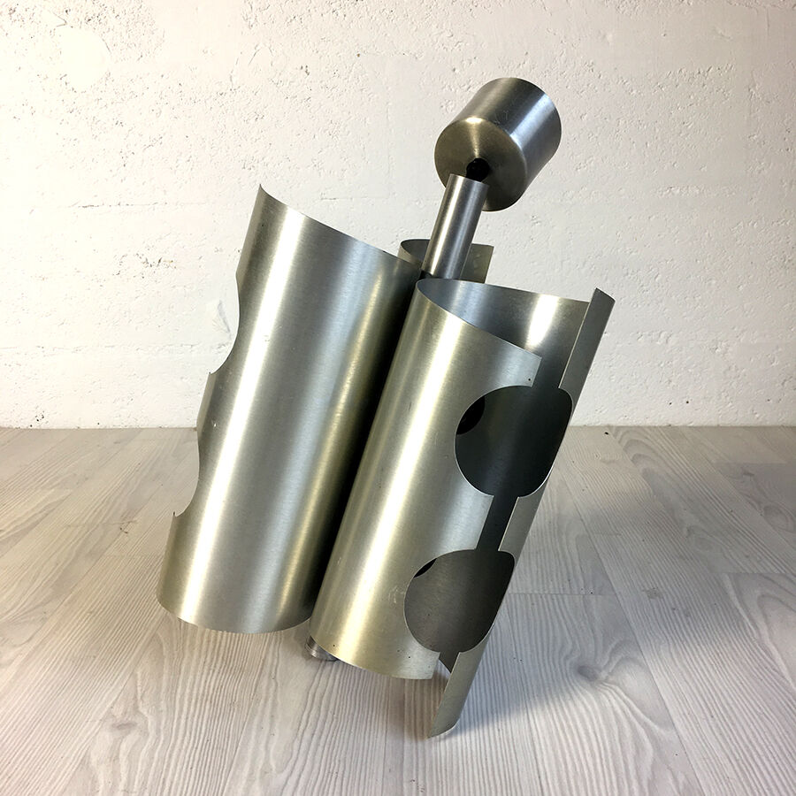 Vintage 70's brushed aluminum suspension