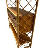 Vintage rattan shelf