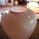 Pink gradient glass vase with edging