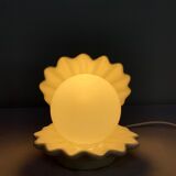 Vintage white shell lamp