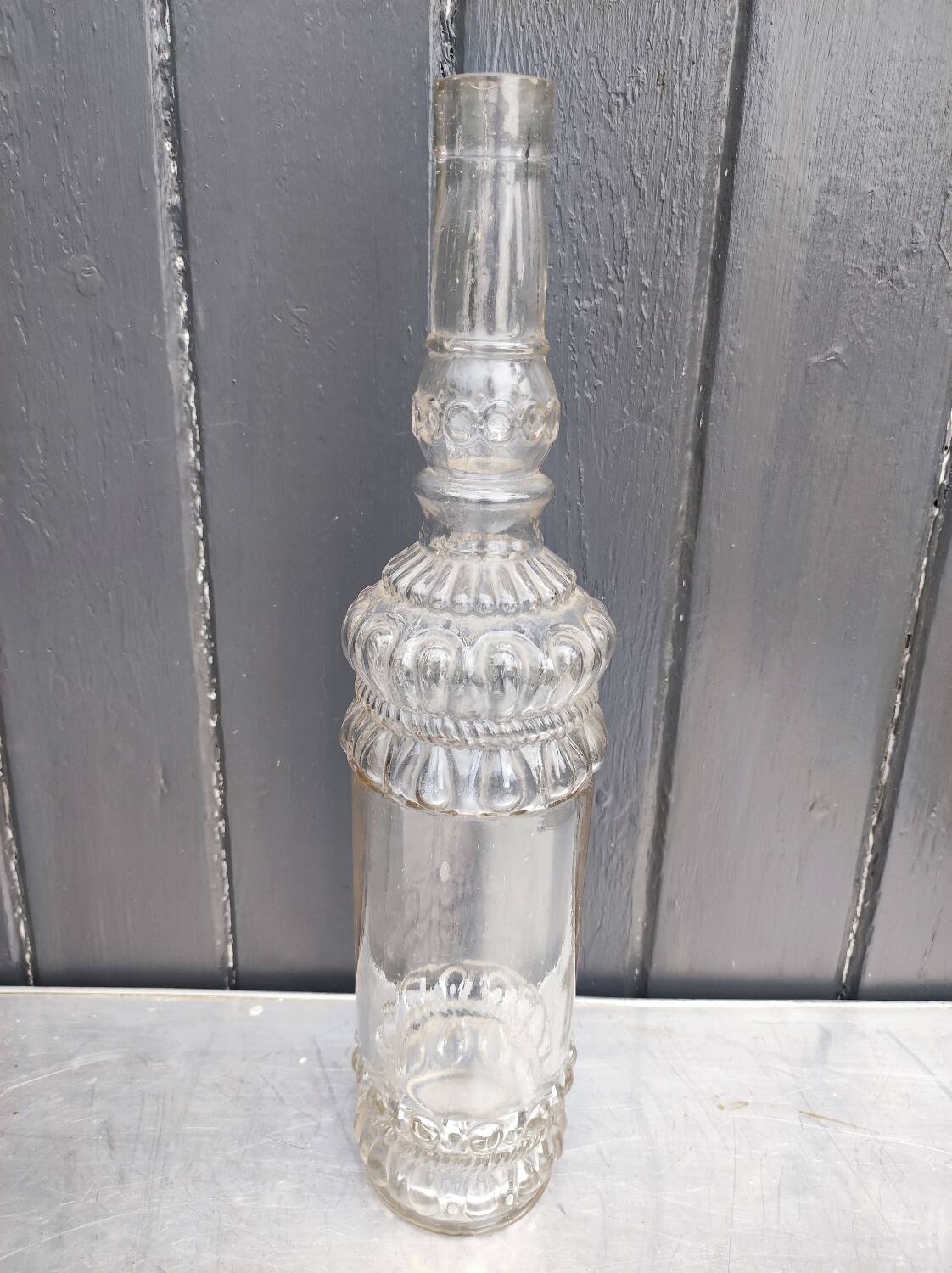 Old blown glass bottle, 19th