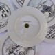 Dessert plates, Auteuil porcelain, naive, Danielle Dillemann