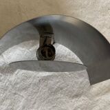 Vintage 1970s space age chrome wall lamp