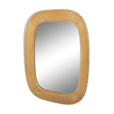 Scandinavian oak mirror, 50x60cm, Nybrofabriken, Sweden, 1960