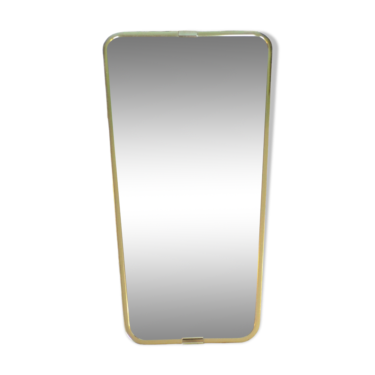 Free form mirror 45X80 cm brass frame