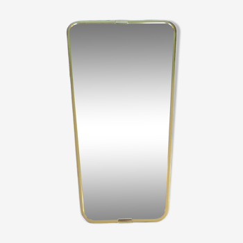 Free form mirror 45X80 cm brass frame