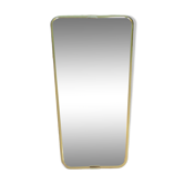 Miroir forme libre 45X80 cm cadre laiton