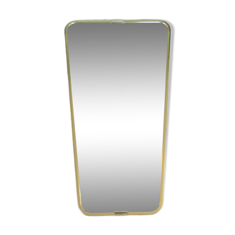 Free form mirror 45X80 cm brass frame