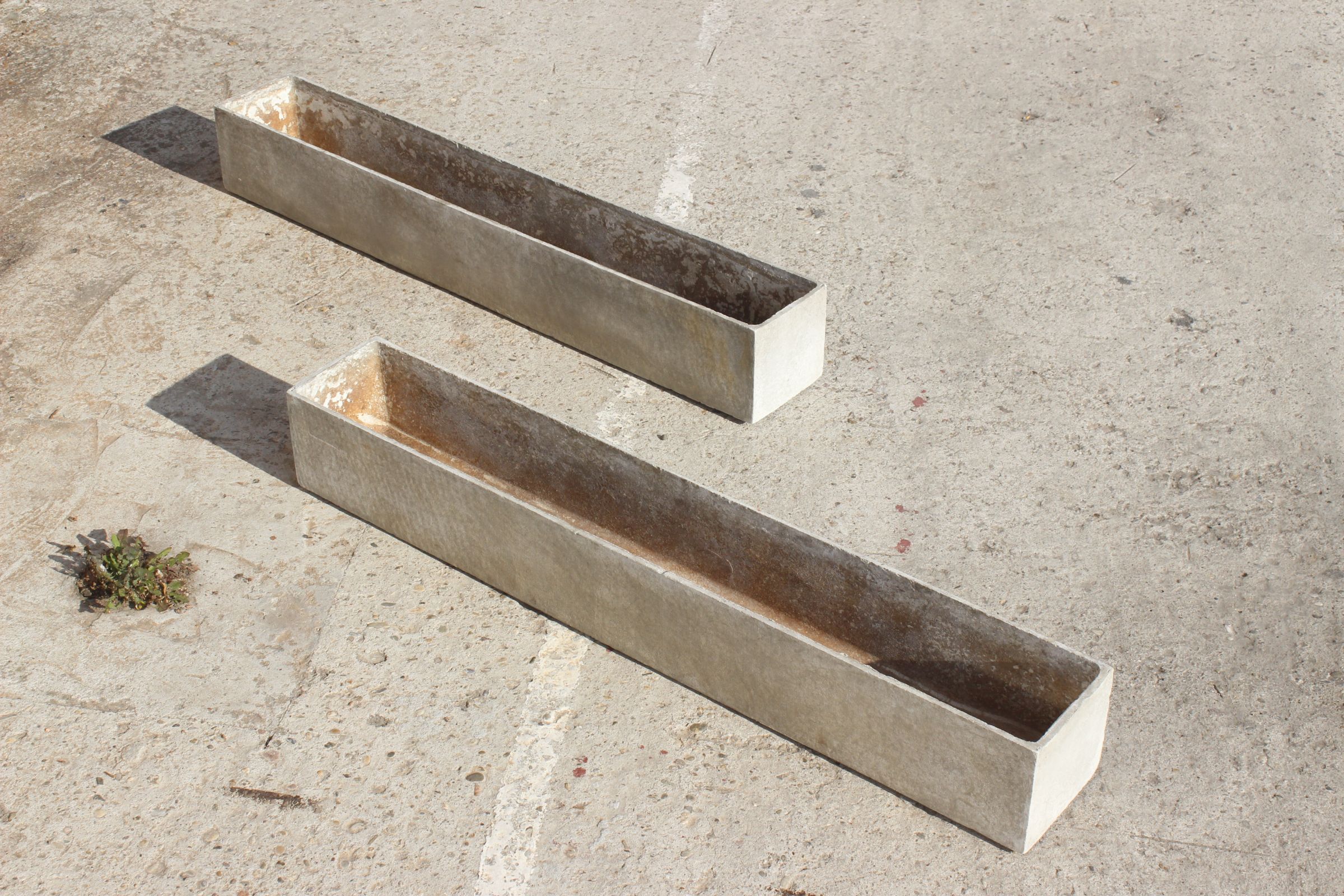 Pair of planters in eternit, switzerland 1970s