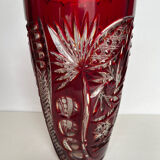 Vase en cristal taillé