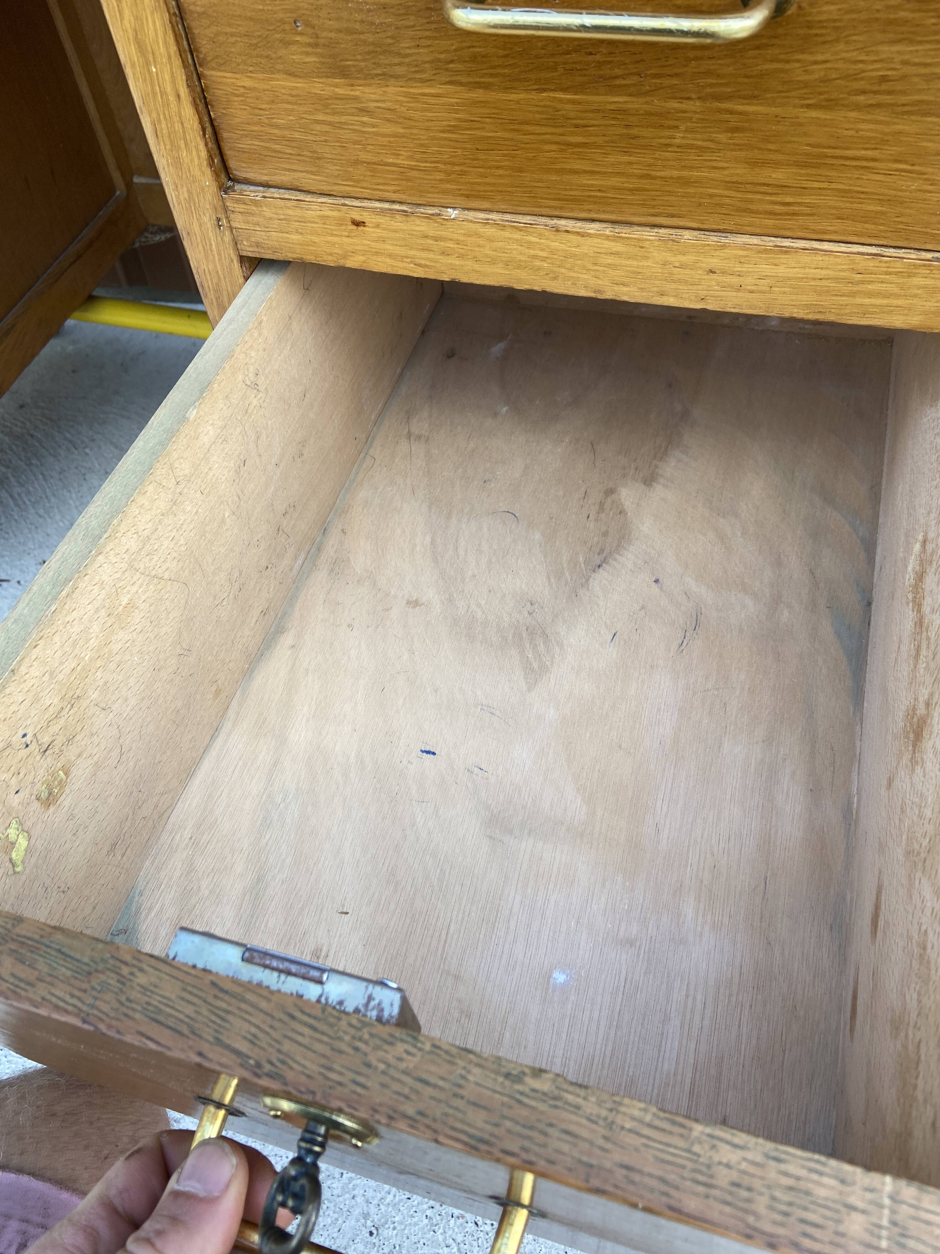 Vintage Schoolmaster's Desk Mullca Delagrave 1970 Mid-century Desk