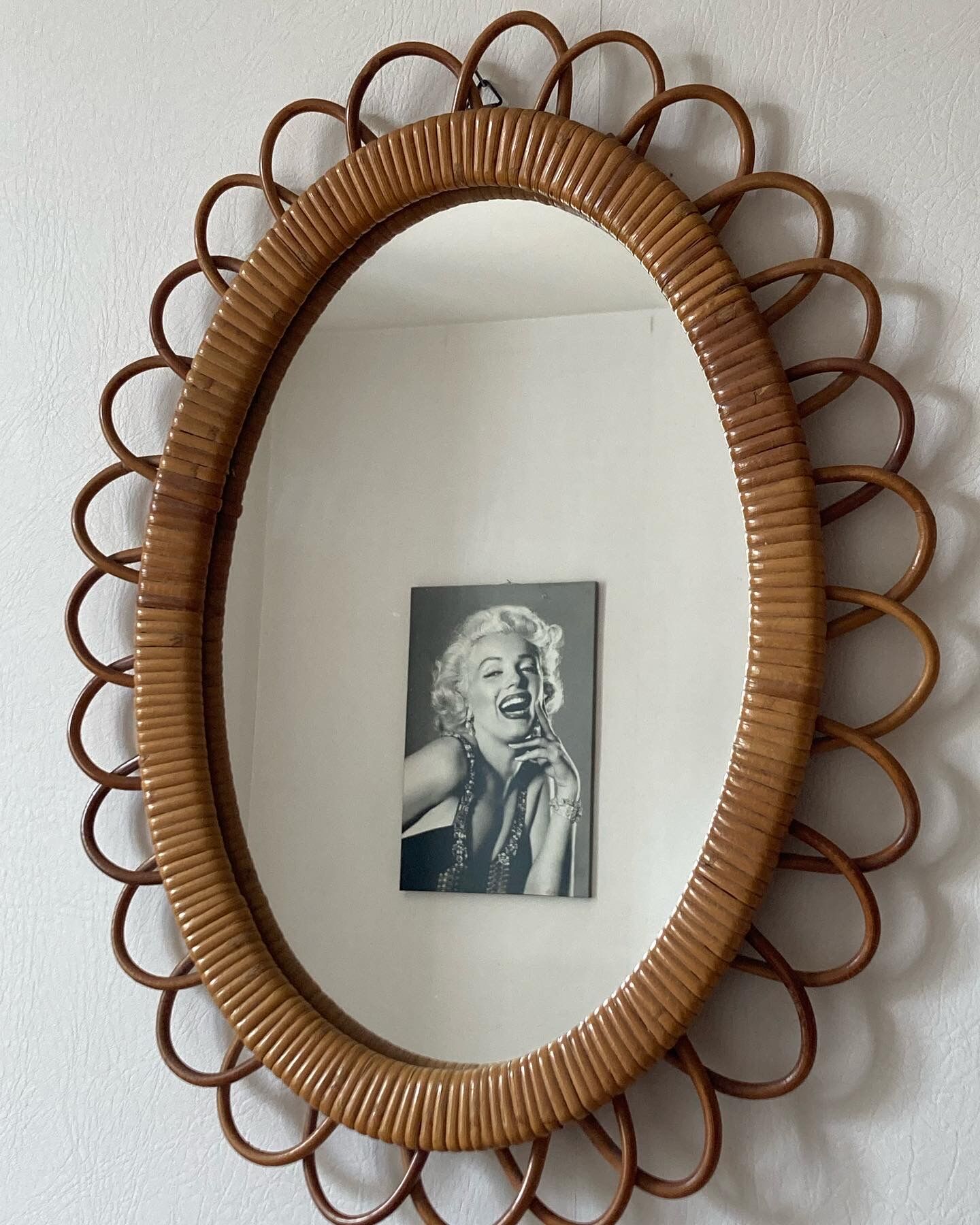 Rattan mirror