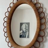 Rattan mirror