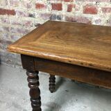 Draper's table / solid oak console 1900s