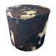 Pouf coffre en peau de vache des années 70