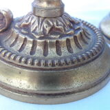 Bronze candlestick-style table lamps