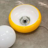 Large Space Age Model Best Pendant from Guzzini in Yellow, 1970s