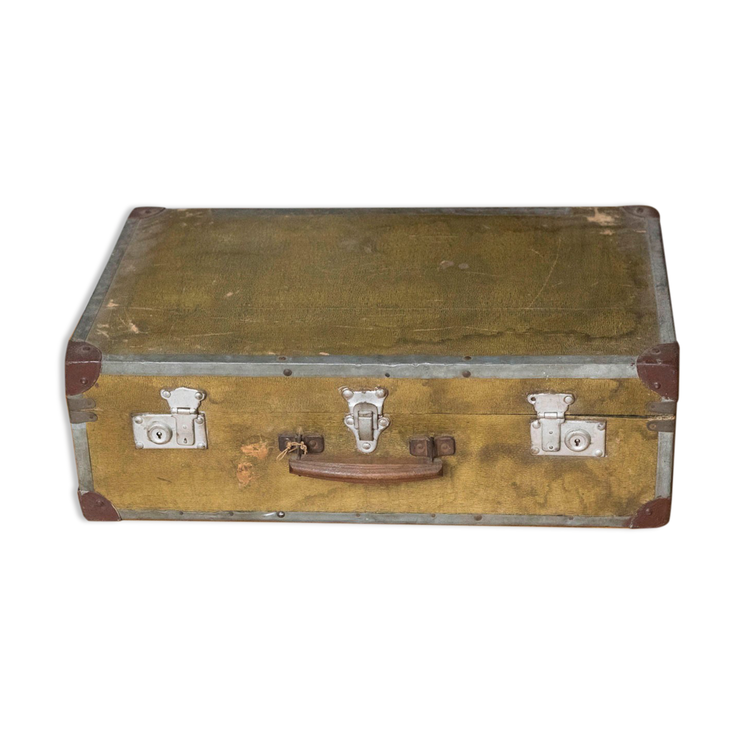 Antique suitcase - vintage travel trunk