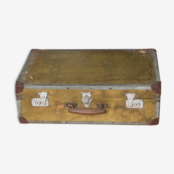 Antique suitcase - vintage travel trunk