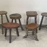 Set of 6 disparate stools
