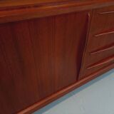 Vintage Scandinavian high sideboard in teak from the 50s and 60s