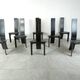Set of 8 dining chairs by Rob & Dries van den Berghe, 1980s - set of 8