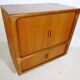 HiFi Highboard with Sliding Doors Sideboard Teak by Dyrlund, 1960s