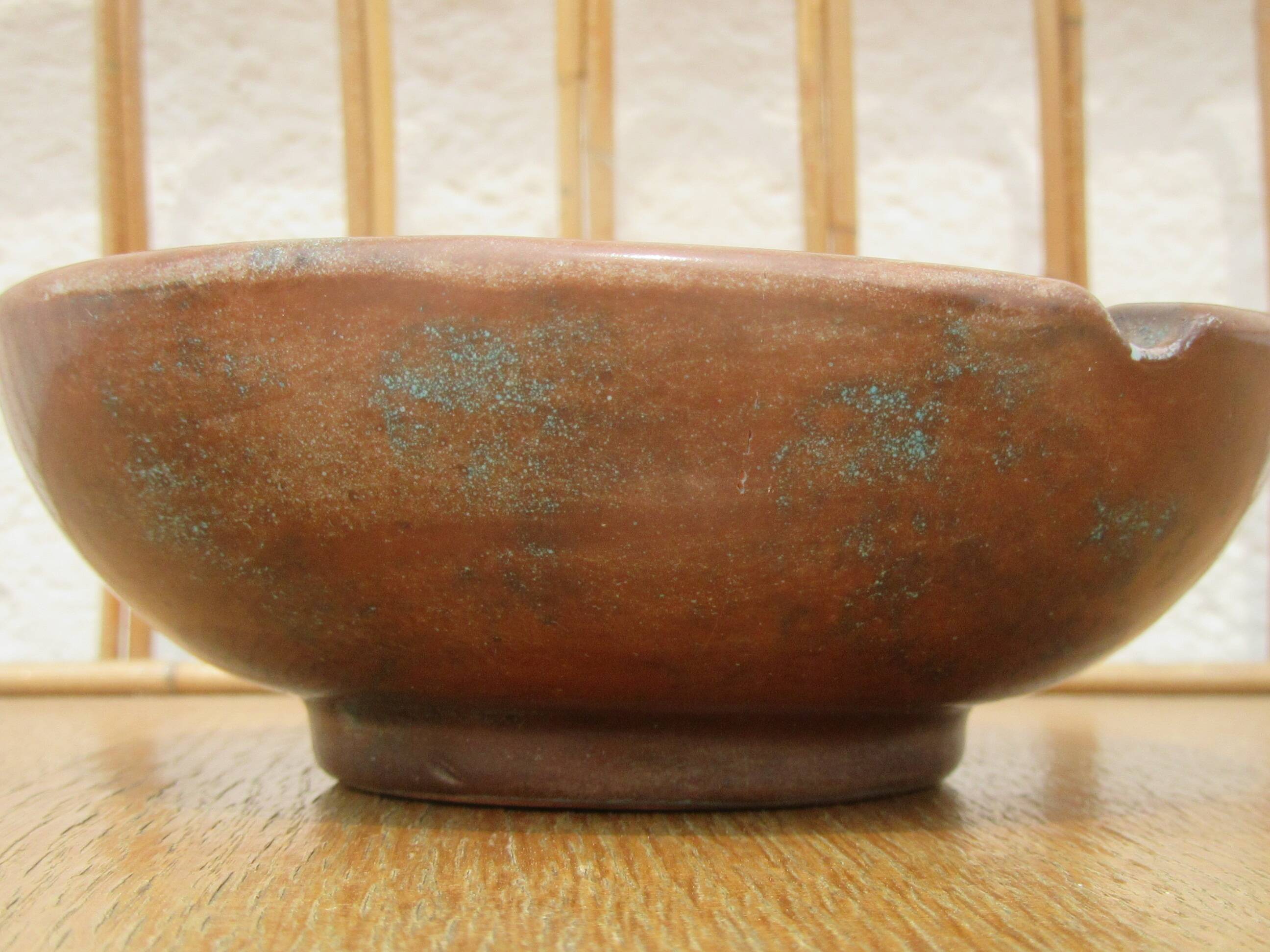 Ceramic ashtray montgolfier yvan roy workshop -