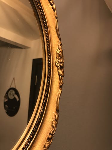 Golden old mirror 34x27cm