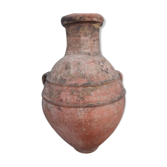Olive jar of the eighteenth century old terracotta pot deco glazed olive tree